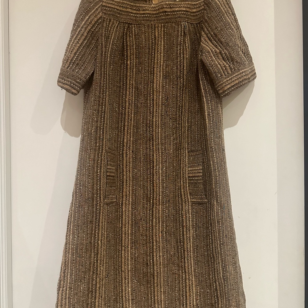 Vintage Wool Tweed Dress with pockets